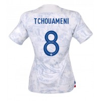 Maglie da calcio Francia Aurelien Tchouameni #8 Seconda Maglia Femminile Mondiali 2022 Manica Corta
